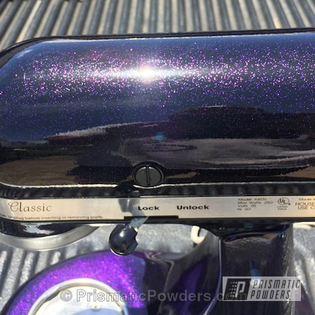 Powder Coating: Ink Black PSS-0106,Custom,Miscellaneous,Disco Purple PPB-7033,Kitchen Aid Mixer