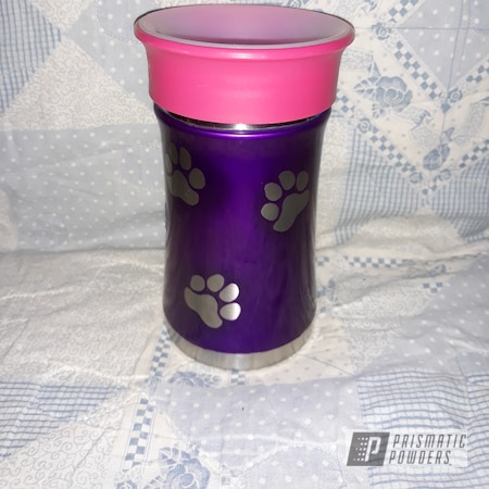 Powder Coating: Clear Vision PPS-2974,Custom Cup,Aluminum,Illusion Violet PSS-4514