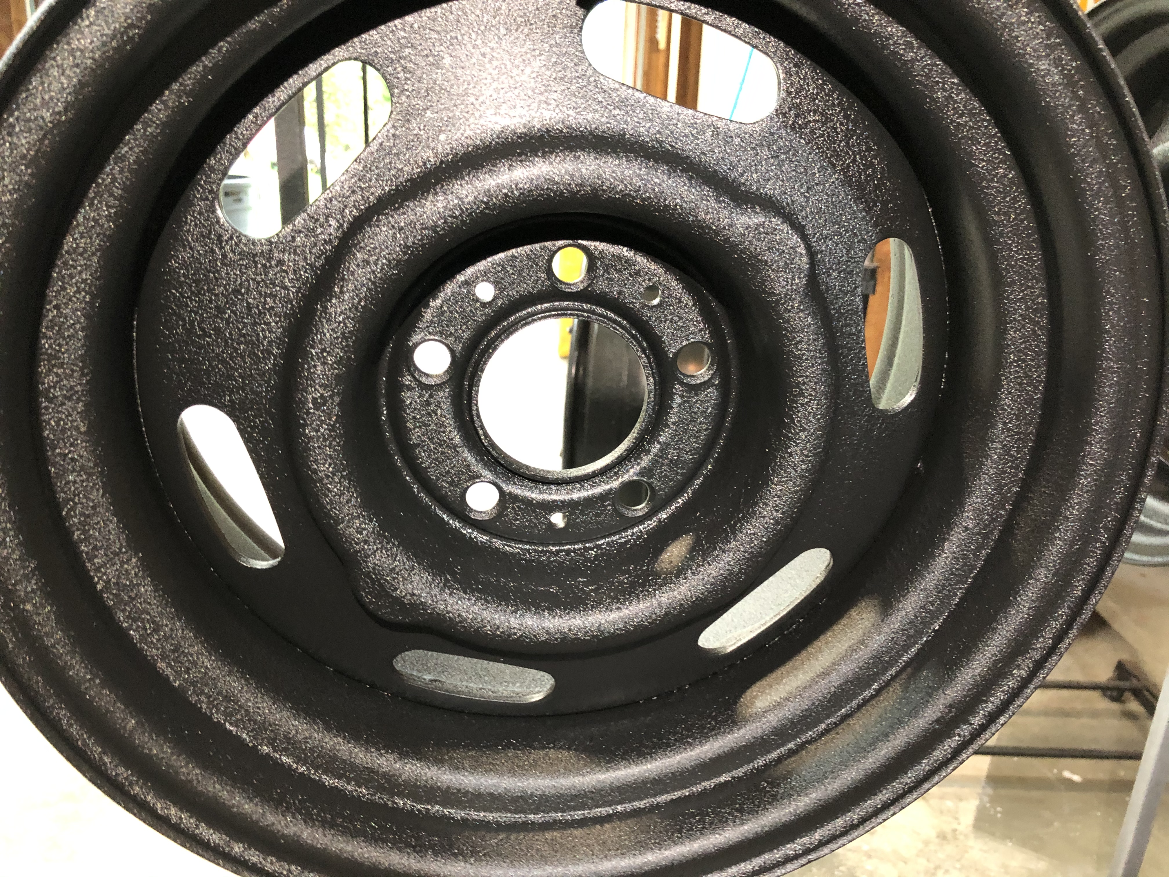 1970 Dodge Dart Rims done in Desert Nite Black | Prismatic Powders