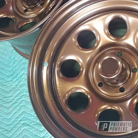 Powder Coating: 16" Steel Wheels,Automotive Rims,Bronze Chrome PMB-4124,Automotive Wheels,Automotive,Wheels,Steel Rims