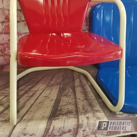 Powder Coating: Patio Chair,Patio Chairs,Patio Furniture,RAL 3002 Carmine Red,RAL 1013 Oyster White,Vintage Chairs