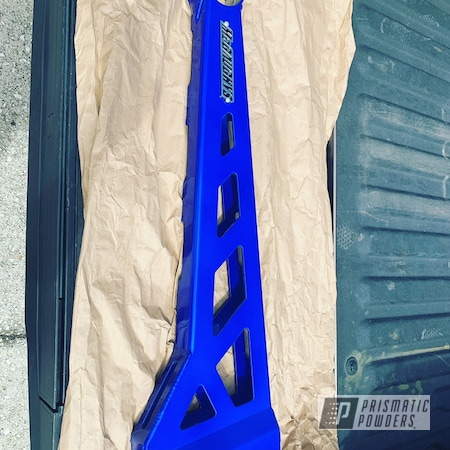 Powder Coating: Automotive Parts,Clear Vision PPS-2974,Illusion Blueberry PMB-6908,Trac Bars