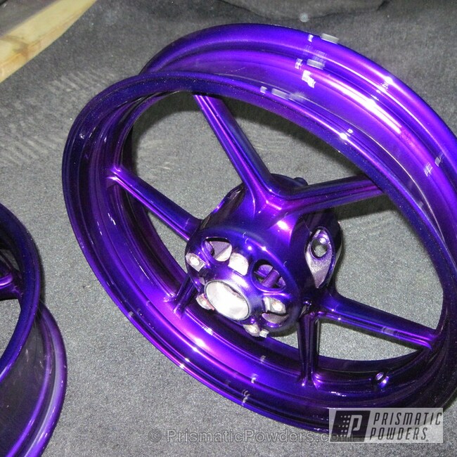 Illusion Purple with Clear Vision Top Coat Powder Coating Gallery