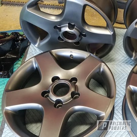 Powder Coating: Aluminum Wheels,Evo Grey PMB-5969,17" Aluminum Rims,Automotive Rims,Automotive Wheels,Aluminum,Automotive,Aluminum Rims,Wheels
