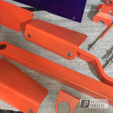Powder Coating: Custom,Stark Orange Texture PTB-8141,parts,X1-Reaper Powder Coating System,Powder Coating Machine