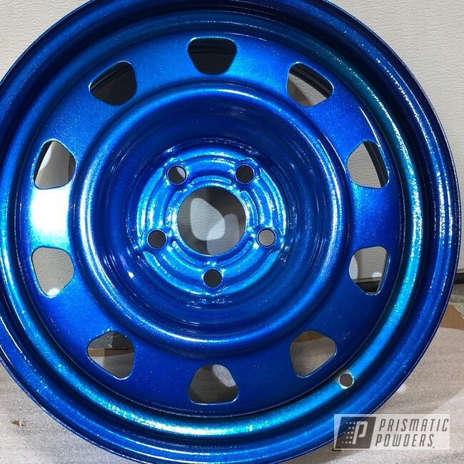 Powder Coated Steel Hyundai Wheels In Ppb-2757 And Pss-10300