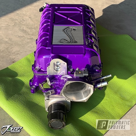 Powder Coating: Mustang,Ford,Clear Vision PPS-2974,Car Parts,Supercharger,Illusion Purple PSB-4629,gt500,Automotive