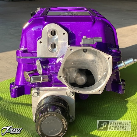 Powder Coating: Mustang,Ford,Clear Vision PPS-2974,Car Parts,Supercharger,Illusion Purple PSB-4629,gt500,Automotive