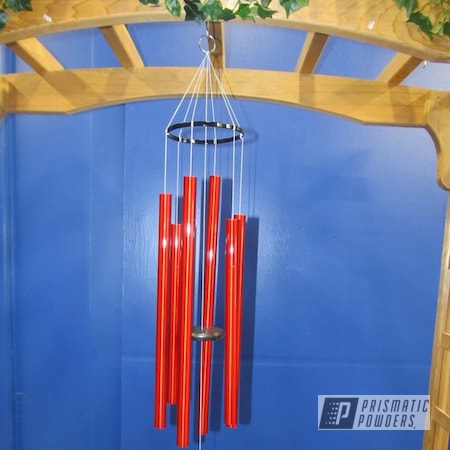 Powder Coating: Booty Blue PPB-2757,Miscellaneous,Grace Note Wind chimes,LOLLYPOP RED UPS-1506