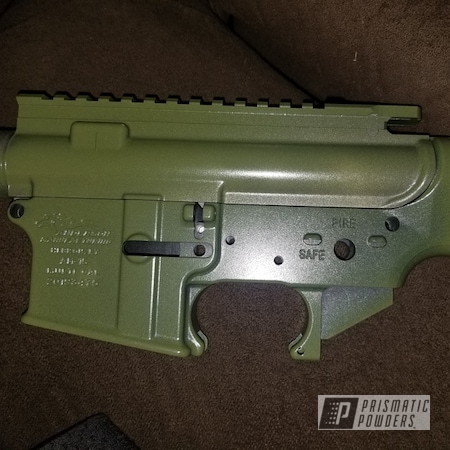 Powder Coating: Custom,ARMY,parts,AR15,Army Green PSB-4944
