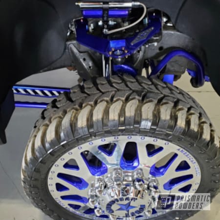 Powder Coating: SUPER CHROME II PSS-10300,Intense Blue PPB-4474,parts,Suspension,26" Rims Lift Kit,Accessories,Car Parts,Aluminum,Automotive,GMC,All the suspension and Wheels,2020 Dually