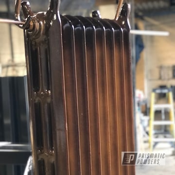 Powder Coated Antique Radiator In Pms-6374 And Ppb-4520