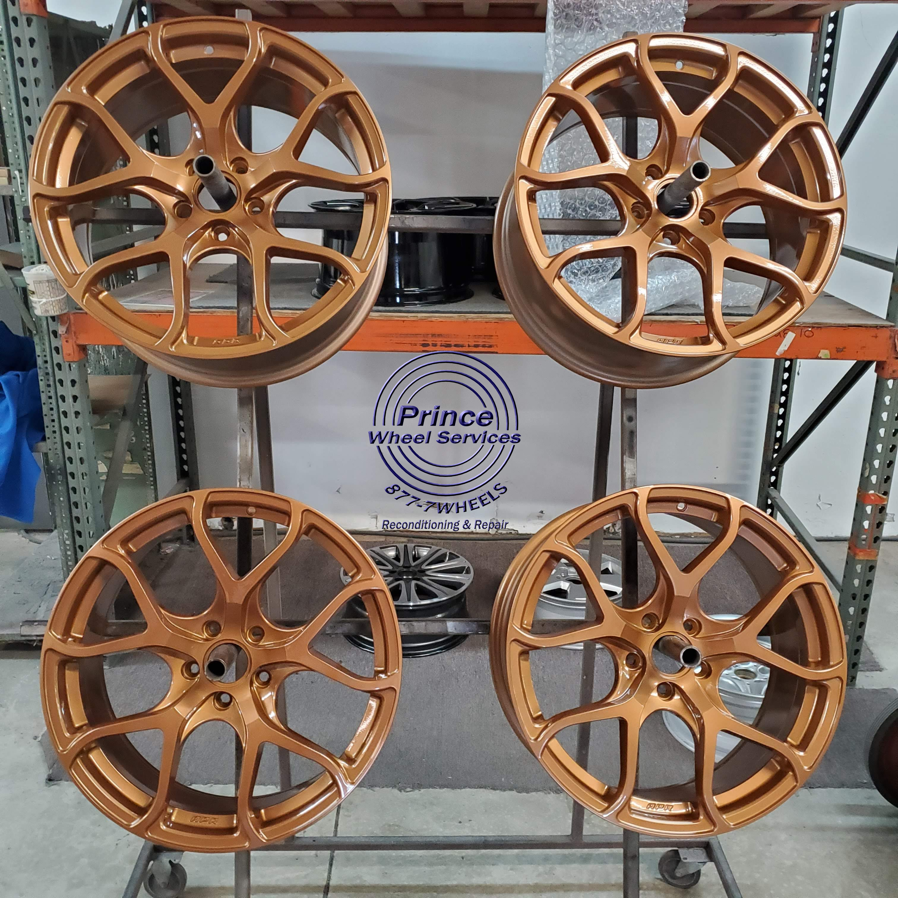 Volkswagen Rims done in Tomic Gold II | Prismatic Powders