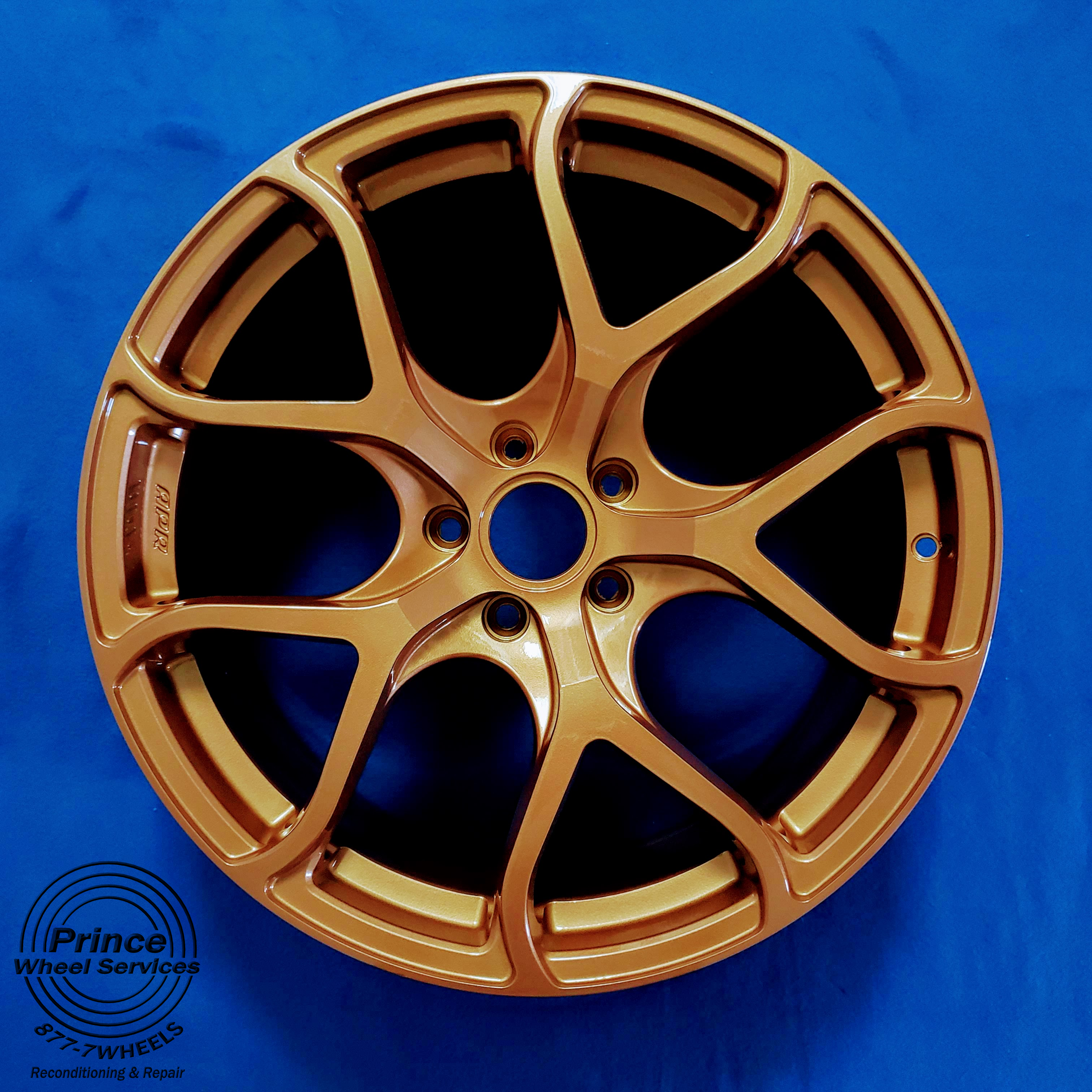 Volkswagen Rims done in Tomic Gold II | Prismatic Powders