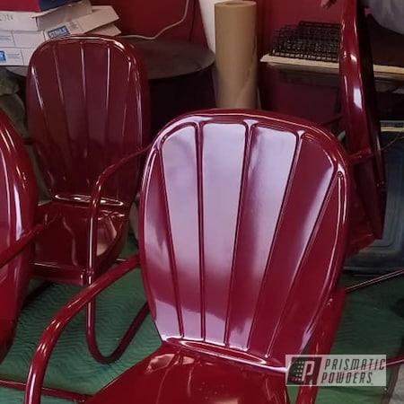 Powder Coating: Vintage Chairs,Patio Chairs,Chairs,RAL 3005 Wine Red,Patio Furniture,Vintage Lawn Chairs,Lawn Chairs,Furniture