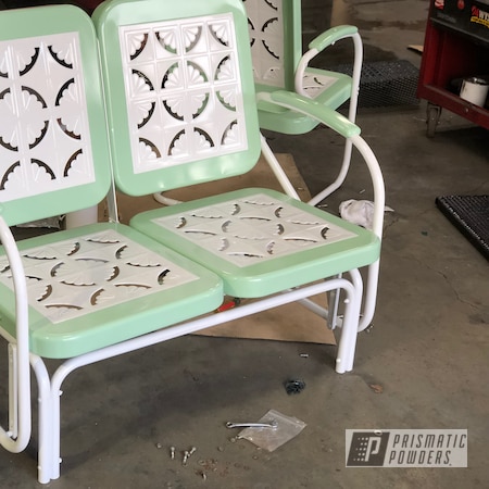 Powder Coating: Patio Chair,Lawn Chairs,Patio Chairs,Patio Furniture,RAL 6021 Pale Green,Chairs,RAL 9003 Signal White,Patio Bench,Furniture,Two Tone