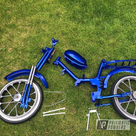 Powder Coating: Motorbike,SUPER CHROME II PSS-10300,Bicycles,Bentley Blue PPB-4711,Clear Vision PPS-2974,kml25,Otto Kynast