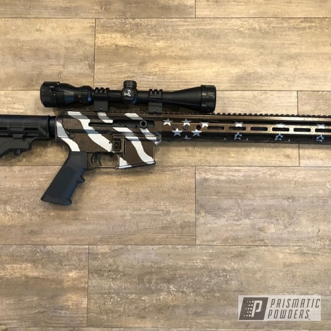Powder Coated Ar-15 In Pms-0517 And Pvb-5276