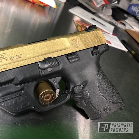 Powder Coating: Subtle Gold EMB-4110,pistol