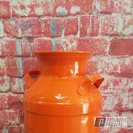 Powder Coating: Vintage Cream Can,Cream Can,Creamer Can,Milk Can,Miscellaneous,RAL 2004 Pure Orange,Vintage