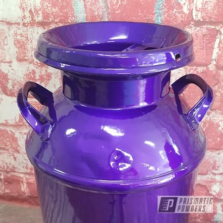 Powder Coating: Illusion Purple PSB-4629,Cream Can,Clear Vision PPS-2974,Vintage Cream Can,Milk Can,Vintage,Illusions