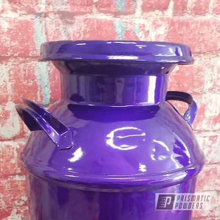 Powder Coating: Vintage Cream Can,Cream Can,Milk Can,Clear Vision PPS-2974,Illusion Purple PSB-4629,Illusions,Vintage