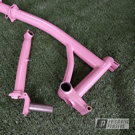 Powder Coating: Cosmic Pretty Pink PMB-10017,Bicycle,Brompton,Bicycle Frame