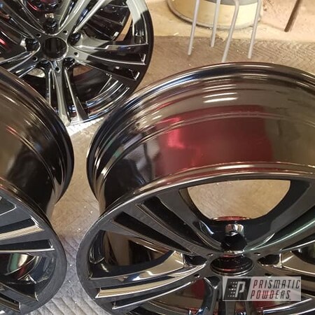 Powder Coating: Ink Black PSS-0106,Aluminum Wheels,20" Wheels,Alloy Wheels,Aluminum Rims,Wheels