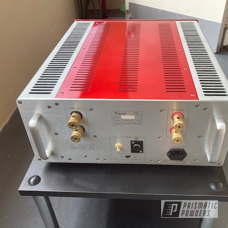 Powder Coating: Power Amplifier,Amplifier,Power Amp,SUPER CHROME II PSS-10300,Rancher Red PPB-6415