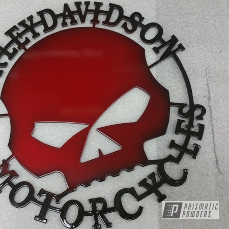 Powder Coating: SUPER CHROME II PSS-10300,Metal Signs,Harley Davidson,LOLLYPOP RED UPS-1506