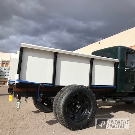 Powder Coating: Ford,GLOSS BLACK USS-2603,Old Ford Truck,Wheels,Old Ford Delivery Truck