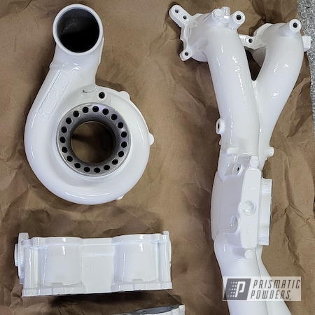 Powder Coating: Gloss White PSS-5690,Subaru,Turbo,Car Parts,Aluminum