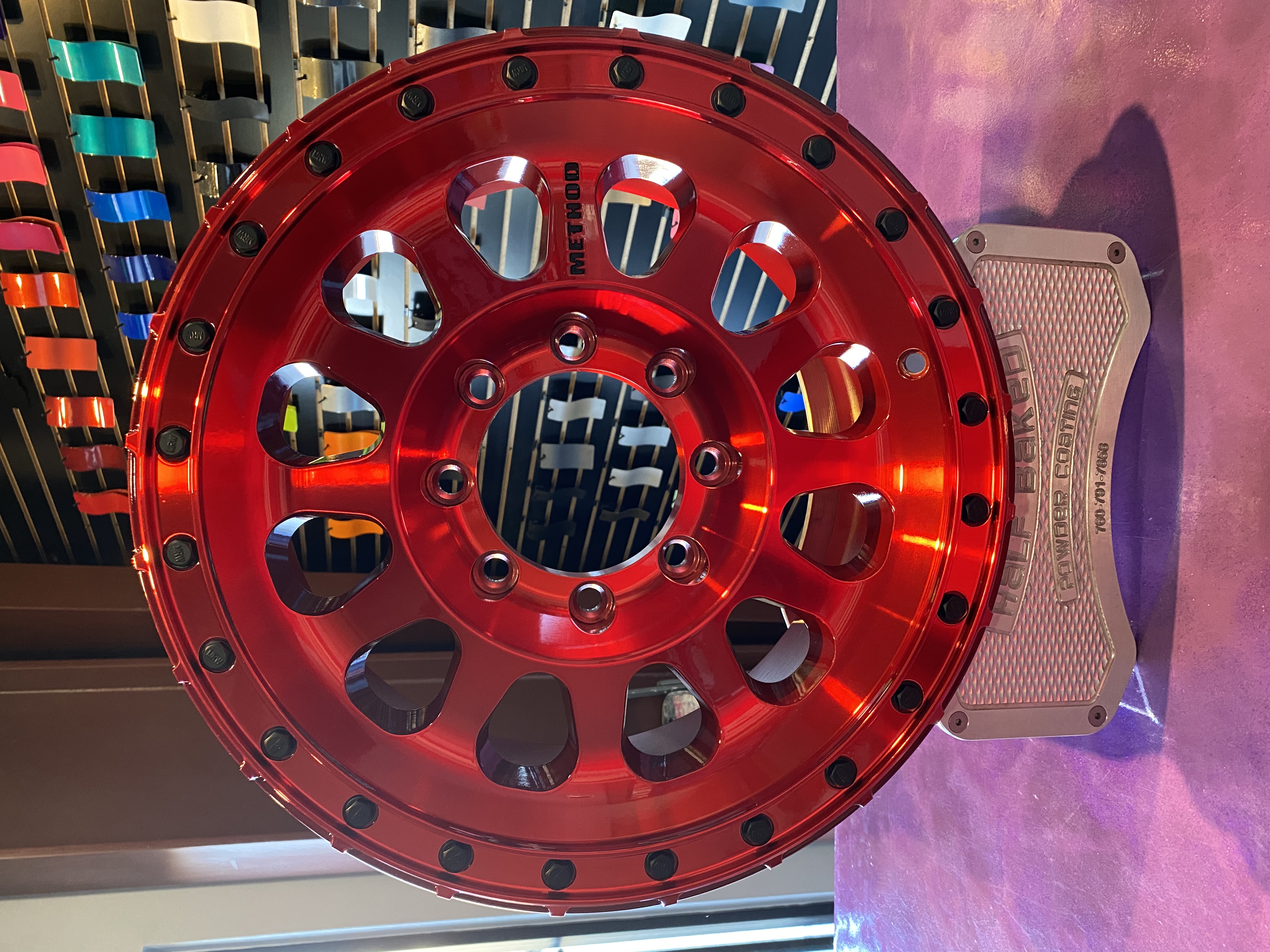 Two Tone Method Wheels Finished in Lollypop Red and Black Jack ...