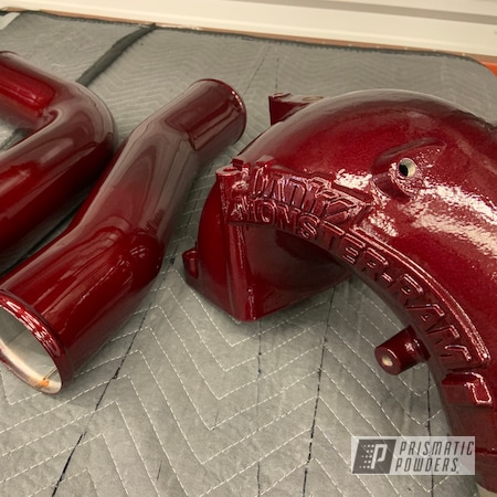 Powder Coating: Genesis Powder Coating,Truck Parts,Banks,Dodge,Accessories,Illusion Cherry PMB-6905,Clear Vision PPS-2974,Cold Air Intake,Diesel,Cummins