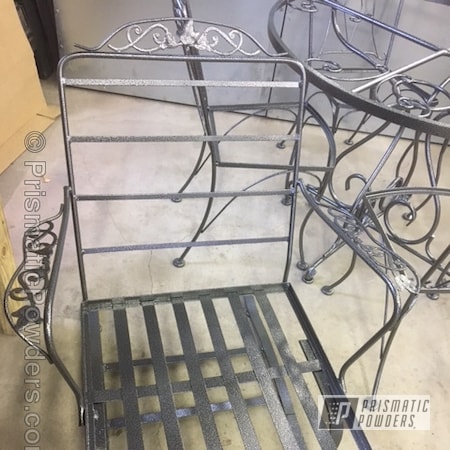 Powder Coating: Textured,Silver Artery PVS-3014,Sterling's Lawn Furniture Set,Single Powder Application,Refinish,Solid Tone,Furniture