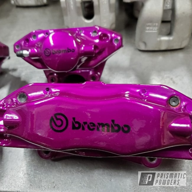 Powder Coated Brembo Brake Calipers In Pps-2974 And Pss-4514