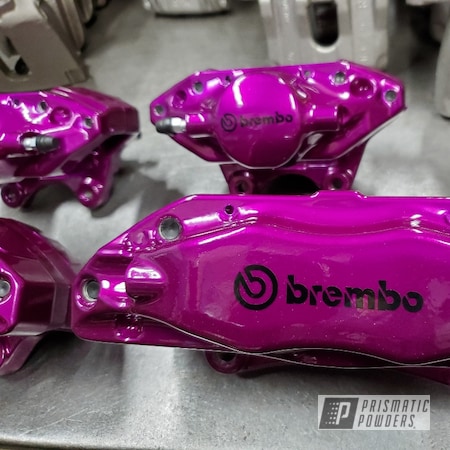 Powder Coating: Calipers,Clear Vision PPS-2974,Acura,Illusion Violet PSS-4514,Brembo Brake Calipers,TL Type-S