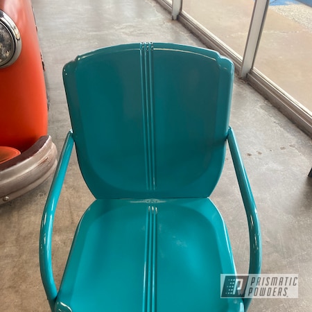 Powder Coating: Dunbar Teal PSS-0950,chair,Vintage Lawn Chairs