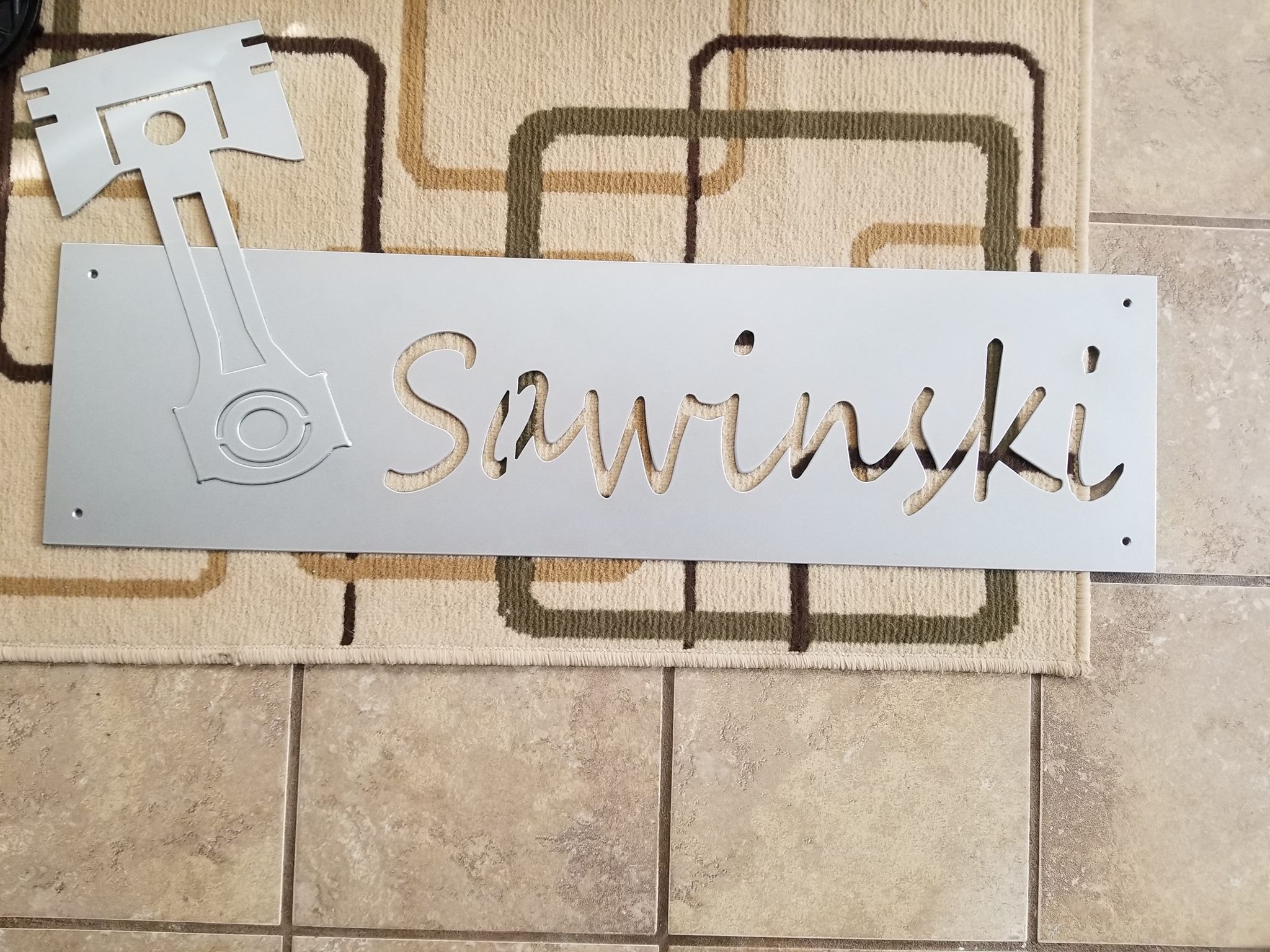 Custom Sign Coated with BMW Silver | Prismatic Powders