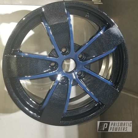 Powder Coating: Midnight Blue Cast PCB-1110,Rims,Automotive Rims,Pearl Black PMB-5347,Two Tone Wheels,Wheels,Two Tone