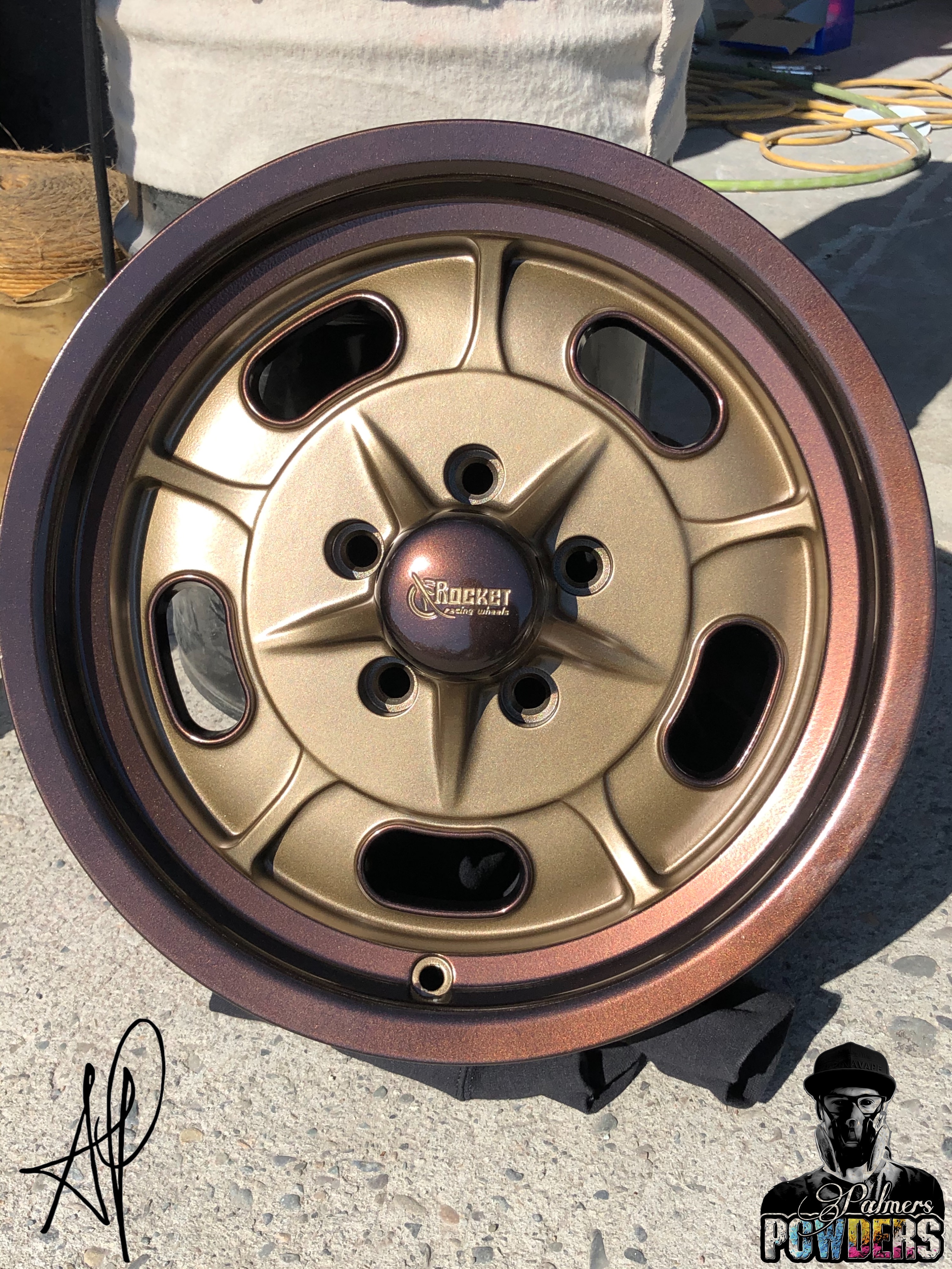 Two Tone Rays Rims Two Tone Wheels Featuring Misty Rootbeer and Yankee Gold | Prismatic ...