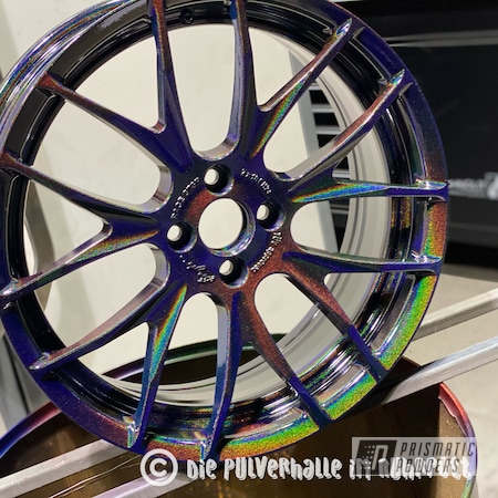 Powder Coating: Wheels,Rainbows,Clear Vision PPS-2974,Custom Wheels,Rims,Aluminum,18" Aluminum Rims,Mini,Aluminum Wheels,Prismatic Universe PMB-10367