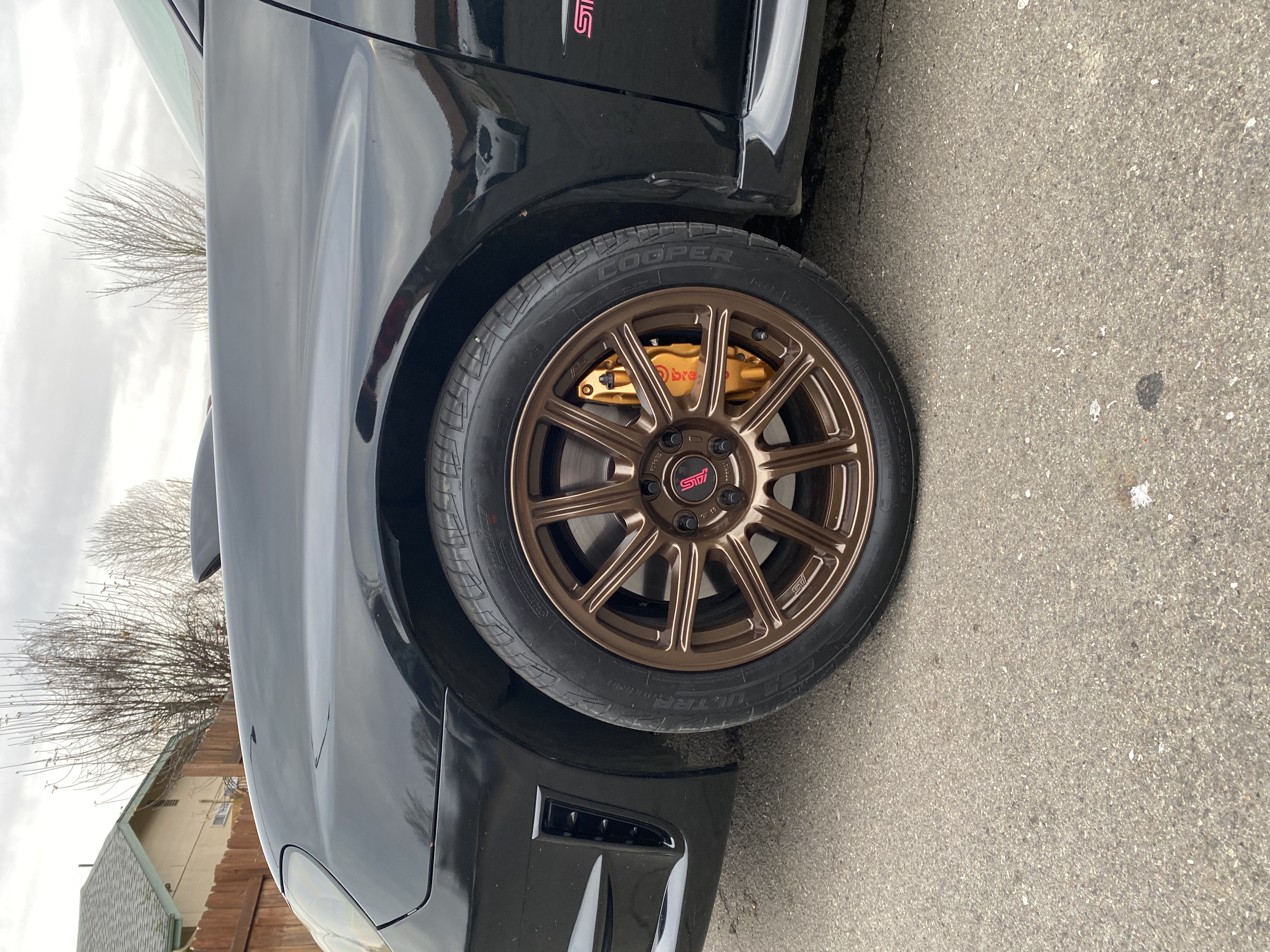 STI Wheels Coated in Golden Brown | Prismatic Powders