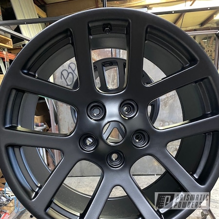 Powder Coating: Wheels,20" Wheels,Dodge,Silk Satin Black HSS-1336,Aluminum Wheels