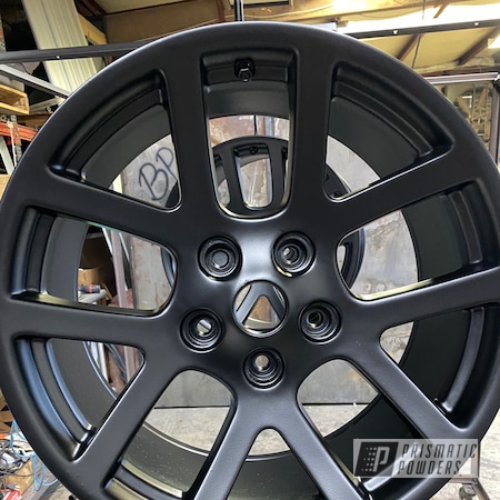 Powder Coating: Aluminum Wheels,Silk Satin Black HSS-1336,Dodge,20" Wheels,Wheels