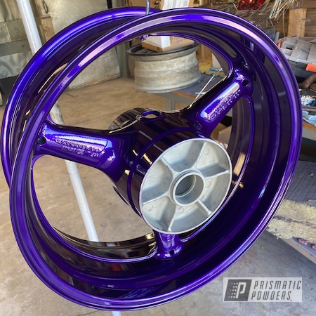 Powder Coating: Aluminum Wheels,SUPER CHROME II PSS-10300,Candy Purple PPS-4442,Candy,Purple,650ix,Wheels