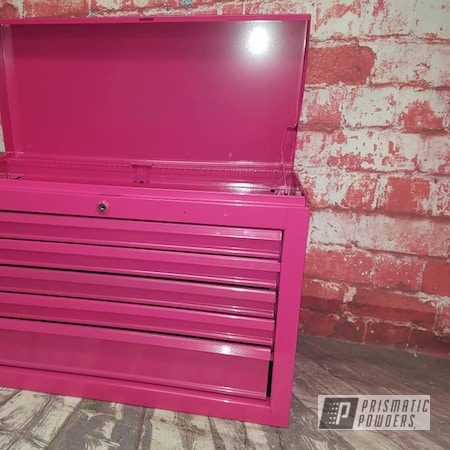 Powder Coating: Breast Cancer,Toolbox,Pink,Craftsman Tool Box,Passion Pink PSS-4679,tool box
