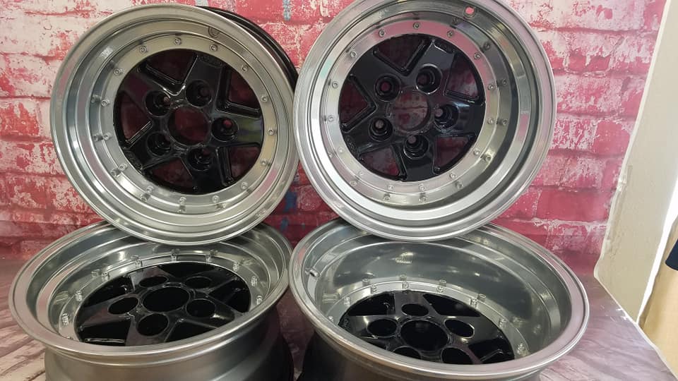 Two Tone Rims Coated in Clear Vision, Super Chrome II and Ink Black ...