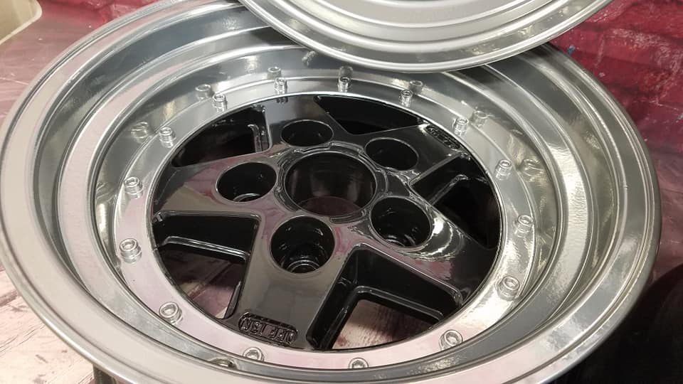 Two Tone Rims Coated in Clear Vision, Super Chrome II and Ink Black ...