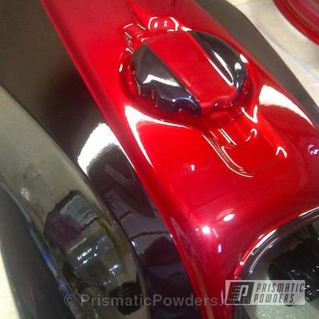 Powder Coating: LOLLYPOP RED UPS-1506,Ink Black PSS-0106,All powder,Crushed Silver PMB-1544,Motorcycles